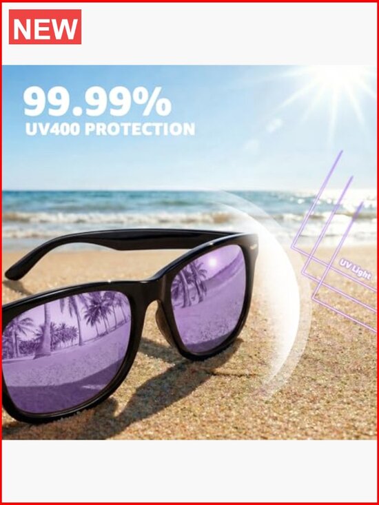 Classic Square Polarized Sunglasses UV Protection main image 6